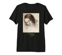 Arte Leonardo da Vinci Disegno Pittura Museo Rinascimento Maglietta Premium