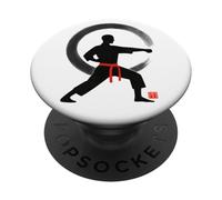 Arte Marziale Zen: Minimalista Karate Meditazione PopSockets PopGrip Adesivo