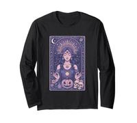 Arte Meditativa Celeste Mistica con Terzo Occhio Maglia a Manica