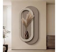 Arte murale 3D con luci, Decorazione Moderna, Pittura Decorativa Minimalista, Pittura con Lampada di Alimentazione, Scultura visiva per Soggiorno, Ingresso, corridoio (C, 47,2x23,6