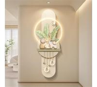 Arte murale 3D con luci LED Illuminate, Pittura Imitazione, Pittura Moderna per la Decorazione del Portico, Scultura di Alimentazione per Soggiorno, Camera da Letto (A, 47,2x18,9 p