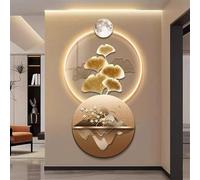 Arte murale 3D con luci, murale sospeso, sculture di Alimentazione con Luce LED, Immagine di Paesaggio di alci per casa, Soggiorno, Studio, Arredamento per Camera da Letto (C, 23,6