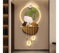 Arte murale 3D con luci SUSEHXD Sculture d'imitazione sospese con Luce a LED, Decorazione con Alimentatore e Pendente a Sfera in Metallo, Quadro sospeso per casa, corridoio d'ingre