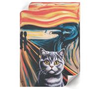 Arte Murale 42x59,4 cm | Formato A2 | L'urlo e il gatto