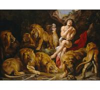 Arte murale classica Daniel nella fossa dei leoni