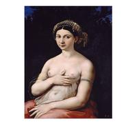 Arte murale classica rinascimentale ritratto capolavoro di Raffaello parete A