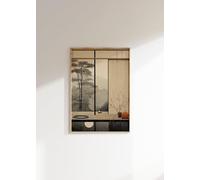 Arte murale neutra scandinava, poster con stampa artistica Wabi Sabi Spa, pittura estetica, arredamento giapponese moderno minimalista, cornice 50x75 cm