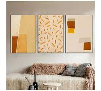 Arte Murale,Set di 3-Dipinti su Tela Astratti e Minimalisti Poster e Stampe Moderni e Geometrici per Soggiorno Camera da Letto Cucina Decorazioni Murali-40*50cm/16*20 pollici(senza cornice)