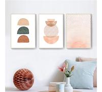 Arte Murale,Set di 3-Stampe Geometriche Astratte Poster Minimalisti Moderni Stile Boho Neutro Galleria Arte Murale Quadro Tela Decorazione Soggiorno Ufficio Camera-40*60cm/16*24 pollici(senza cornice)