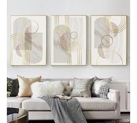 Arte Murale,Set di 3-Stampe Tela di Dipinti Astratti Moderni Blocchi di Colore Stampe Geometriche Stampe Poster Quadri Decorazioni Casa Cucina L'Ufficio-40*50cm/16*20 pollici(senza cornice)