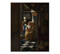 Arte murale Vermeer capolavoro di un'elegante scena interna impressionista