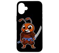 Arte Ninja giapponese e formica samurai giapponese Custodia per iPhone 16 Plus