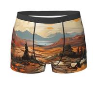 Arte Paesaggistica Boho Giallo Sole Uomo Underwear Classico Mutande Comfort Boxer Shorts L
