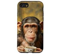 Arte per amanti del caffè Java Genius Chimp Custodia per iPhone SE (2020) / 7/8