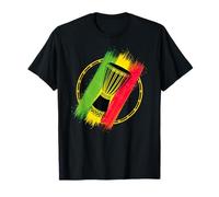 Arte per Orgoglio Djembe e Batteria Africana o Reggae Musica Maglietta