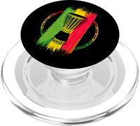 Arte per Orgoglio Djembe e Batteria Africana o Reggae Musica PopSockets PopGrip per MagSafe