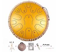 Arte personalizzata: crea melodie consapevoli con il tuo tamburo Chakra Rain da 13 pollici e 15 note(Gold)