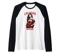 Arte Pin-up di Las Vegas, Nevada Maglia con Maniche Raglan