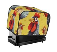 Arte Pittura di Pollo 2 Fetta Tostapane Coperture Trapuntato Copertura Macchina del Pane Piccolo Elettrodomestico Copertura Con Maniglia Per La Casa Tavolo Cucina