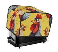 Arte Pittura di Pollo 4 Fetta Tostapane Coperture Trapuntato Copertura Macchina del Pane Piccolo Elettrodomestico Copertura Con Maniglia Per La Casa Tavolo Cucina