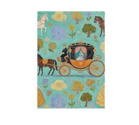 Arte Pittura Verde Principessa Carrozza casa stagionale bandiere per esterni bandiere all'aperto banner per la decorazione del portico 28x40 doppia faccia