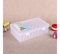 Arte Plastica Bobine Scatola Trasparente Scomparto Cucire Organizer Trasparente