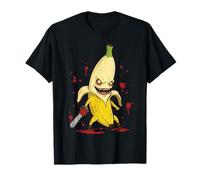 Arte raccapricciante retrò del personaggio del film horror Chibi Killer Banana Maglietta