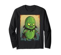 Arte raccapricciante retrò del personaggio del film horror Chibi Killer Pickle Maglia a Manica