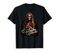 Arte ravvicinata di Santa Muerte Dark Folk Saint Maglietta