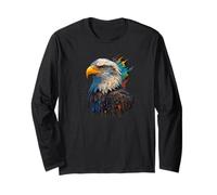 Arte realistica dell'uccello maestoso del ritratto della testa di aquila di esplos Maglia a Manica
