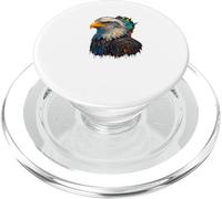 Arte realistica dell'uccello maestoso del ritratto della testa di aquila di esplos PopSockets PopGrip per MagSafe