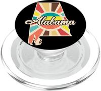 Arte Retro con Contorno dello Stato dell'Alabama PopSockets PopGrip per MagSafe