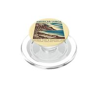 Arte Retro della Terra Sacra delle Samoa Americane PopSockets PopGrip per MagSafe