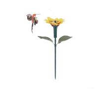 Arte rotante del cortile della farfalla 40cm per il movimento ad energia | Design resistente alle intemperie, colori vivaci degli uccelli, rotazione attivata dal vento, palo robusto