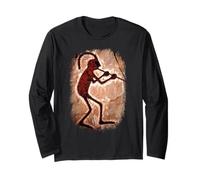 Arte rupestre di Kokopelli Maglia a Manica