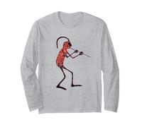 Arte rupestre Originale di Kokopelli Maglia a Manica
