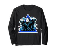 Arte Selvaggia al Chiaro di Luna di Twin Shadow Panthers Maglia a Manica
