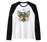 Arte Spirituale Thunderbird Mistico Uccello del Potere Maglia con Maniche Raglan