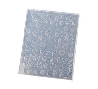 Arte staccabile flessibile con motivi in rilievo Strumento di stampaggio in silicone riutilizzabile per decorazioni di gioielli Stampi in silicone scolpiti per nail art