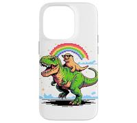Arte Stile Pixel Leone Marino T-Rex Tirannosauro 8 Bit Custodia per iPhone 14 Pro