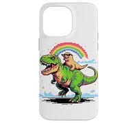 Arte Stile Pixel Leone Marino T-Rex Tirannosauro 8 Bit Custodia per iPhone 14 Pro Max