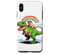 Arte Stile Pixel Leone Marino T-Rex Tirannosauro 8 Bit Custodia per iPhone XS Max