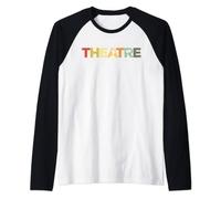 Arte Teatro Retró - Teatro Attori Vintage Maglia con Maniche Raglan
