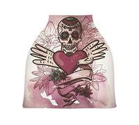 Arte Teschio Rosa Passeggino Tettoia Copri Seggiolino Copertura Infermieristica Auto per Bambini per L'Allattamento Al Seno Morbido Traspirante Elastica Tettuccio