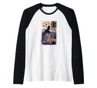 Arte tradizionale giapponese mostro mare Kuniyoshi spirito onda Maglia con Maniche Raglan