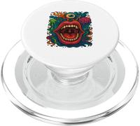 arte trippy surreale viso pazzo bocca alternativa moda PopSockets PopGrip per MagSafe