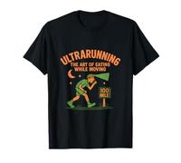 Arte ultrarunning di mangiare mentre si muove la grafica Maglietta