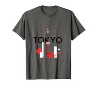 Arte Urbana minimale dello Skyline di Tokyo Maglietta