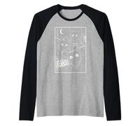 Arte Urbana retrò Meow Gang Thug Cats Scratch Life Maglia con Maniche Raglan