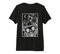 Arte Urbana retrò Meow Gang Thug Cats Scratch Life Maglietta Premium